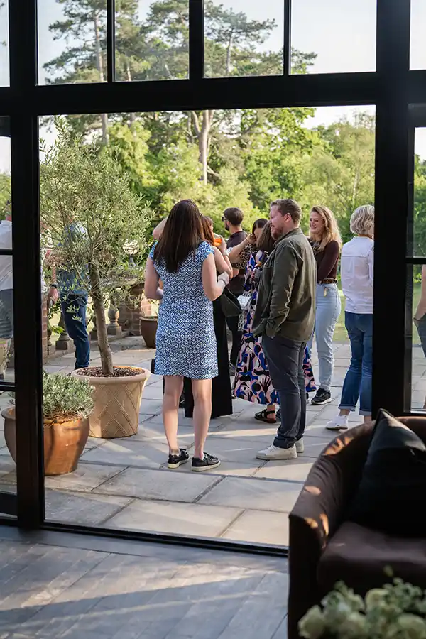 View out to the garden